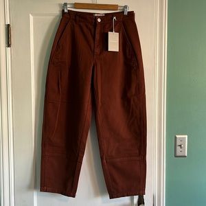 Everlane Barrel Pant Sz 6, Rosewood, NWT